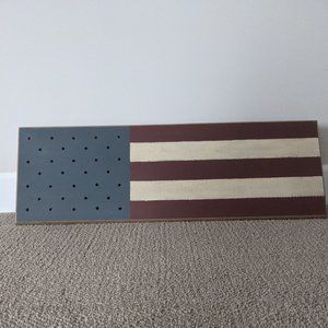 Handmade Wooden Flag Board
